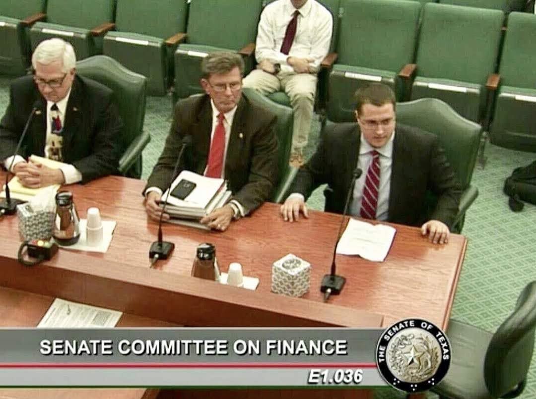 Will Busby testifies in Texas Senate