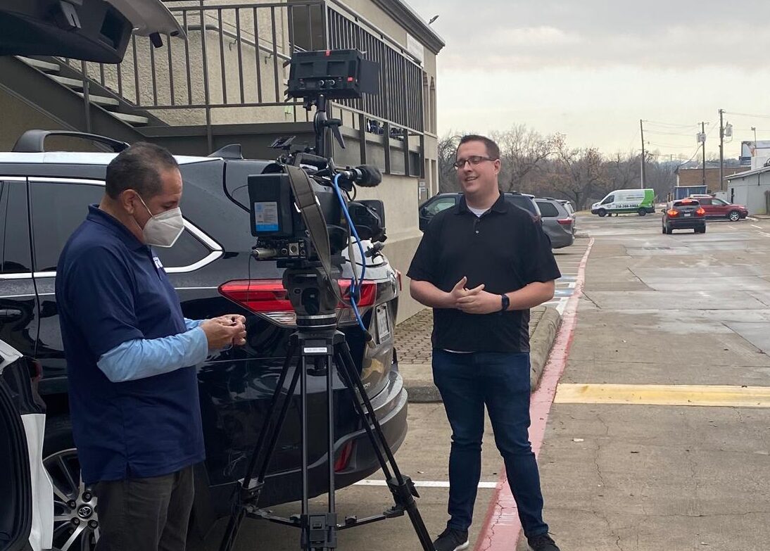 Will Busby interviewed on TV